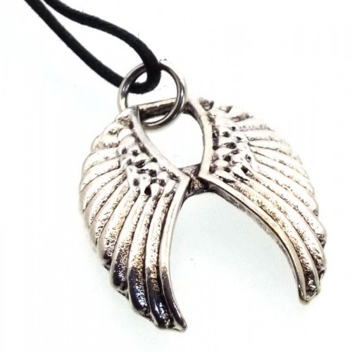 Pewter Guardian Angel Wing Pendant